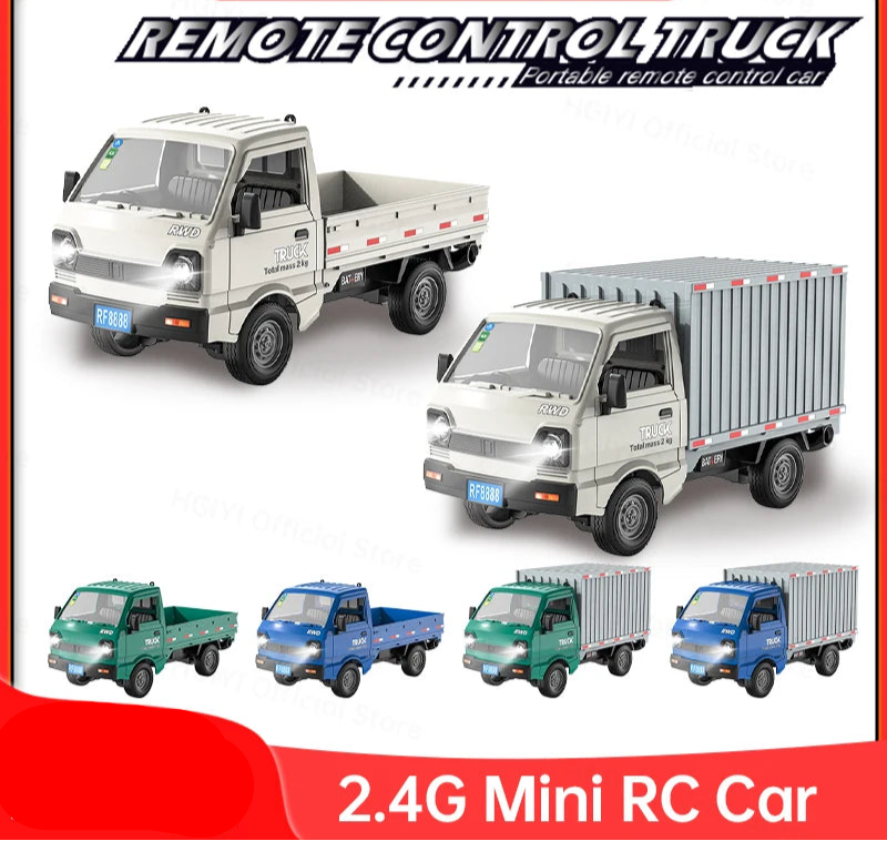 1:16 Rc Car With LED Lights 2.4G Simulation Remote Control Vehicle 4WD Off-Road Car Pick Up Truck Model Toys