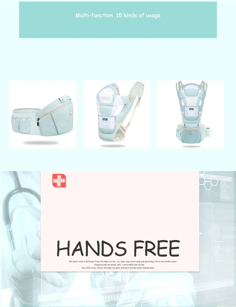 Carrier Ergonomic  Multifunctional Waist Stool  To  Multi-use Before and After Kangaroo Bag Accessories