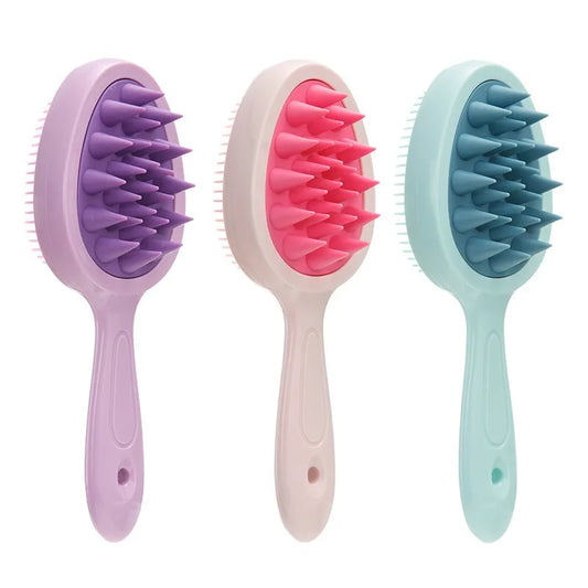 Shampoo Brush Head Scalp Massage Comb Hair Washing Comb Body Massage Brush Bath Shower Brush Salon Hairdressing Tool