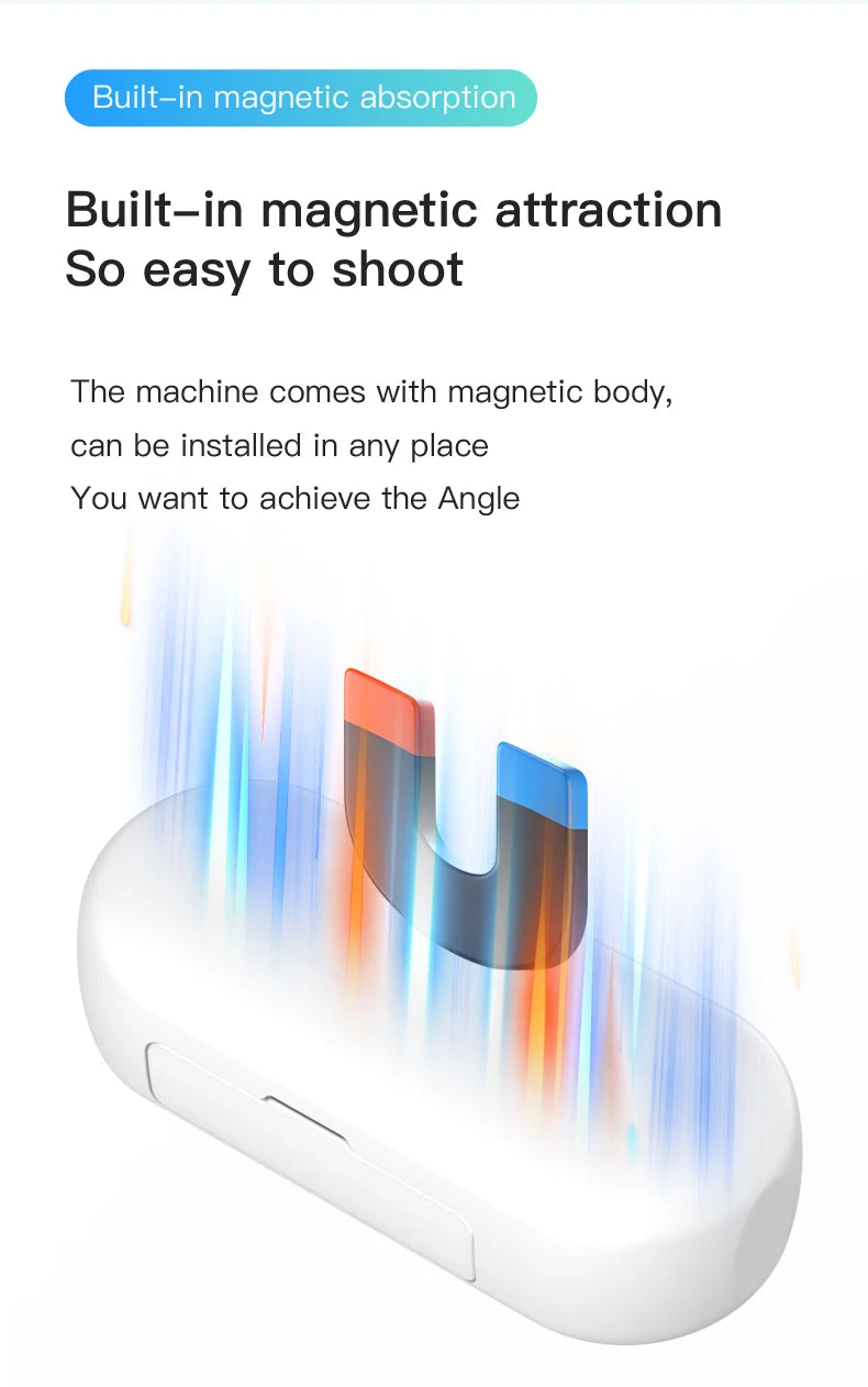 4K Thumb Camera Mini Sports Bodycam with Waterproof Action Camera megnetic Wearables Vlog Helmet Camera Bicycle Video Wifi Cam