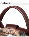 Patchwork Leather Backpacks Large Capacity Travel School Bag Retro Shoulder Bag Bagpack