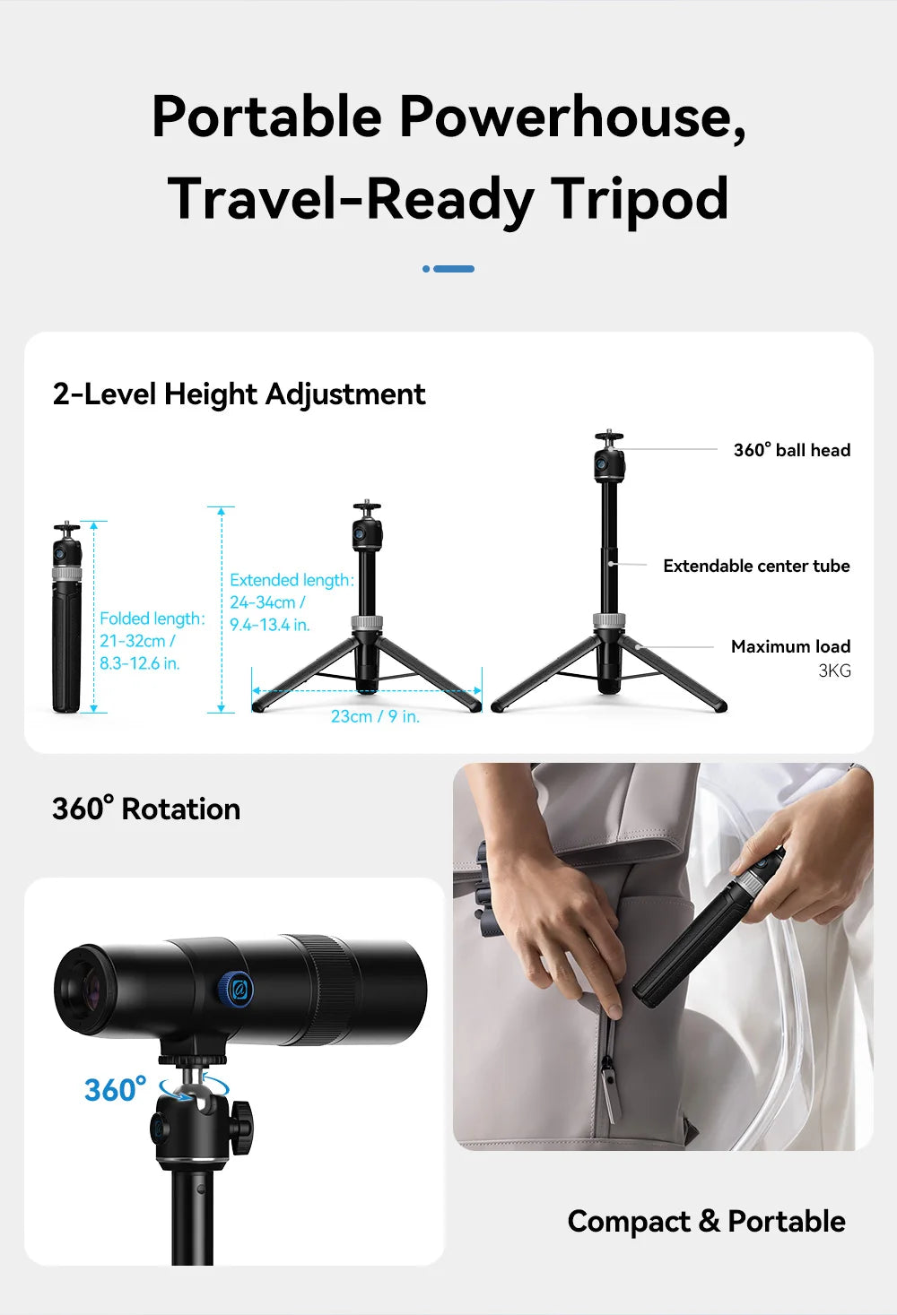 30X HD Mobile Phone Telephoto Lens with Tripod