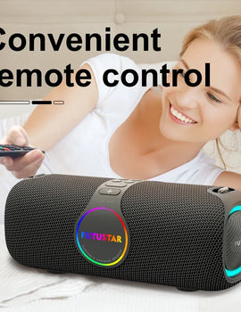 Outdoor portable wireless Bluetooth speaker 120W high-power karaoke speaker RGB subwoofer TWS/TF/AUX party karaoke speaker