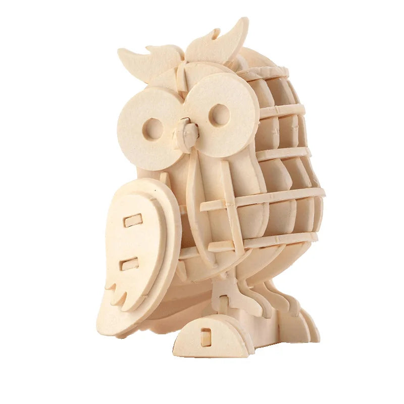 3D Wooden Puzzle Toys for  Adults Teens Animal Assembly Kit Decoration Animal Puzzle Games Home Office Creative Ornament