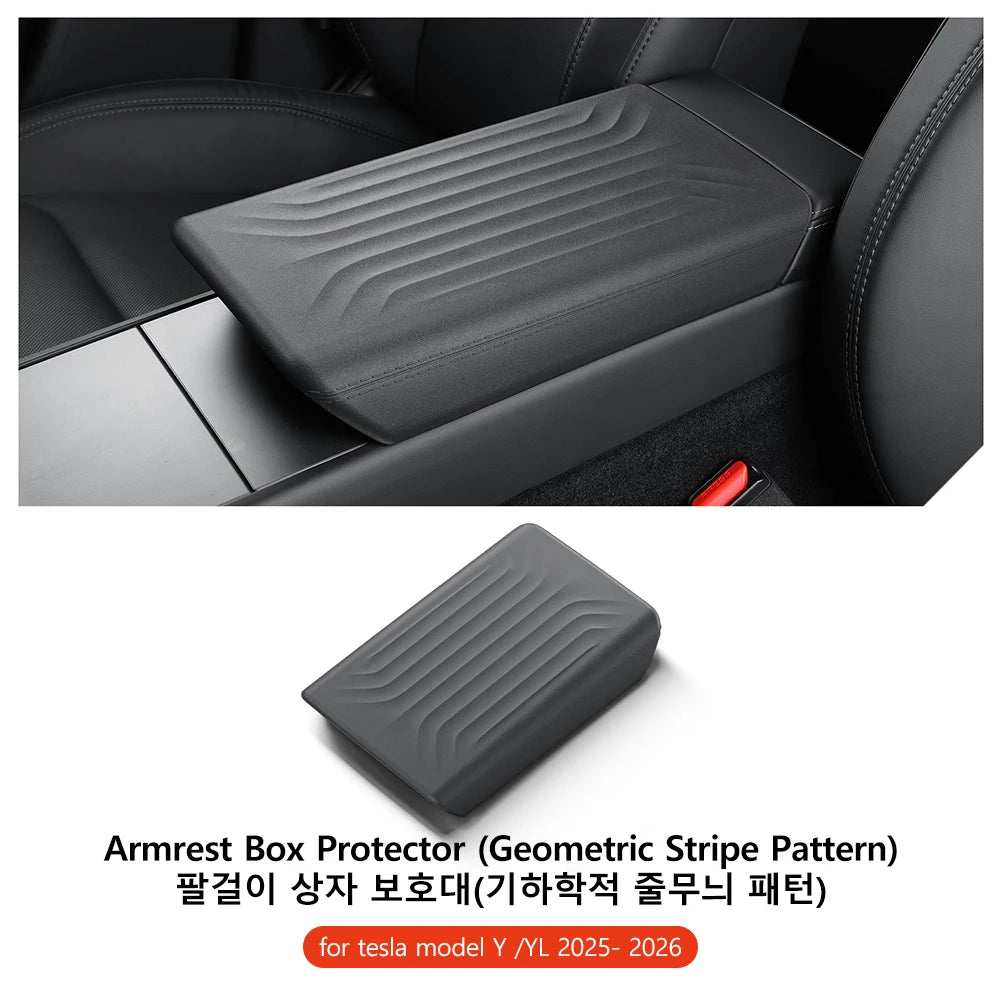 TPE Armrest Cover for Tesla Model Y Juniper Model YL and Model 3 Highland Center Console Protector