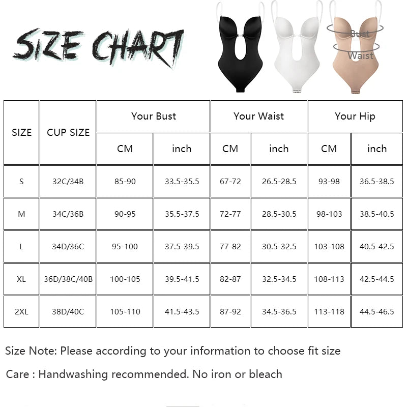 Deep V Neck Backless Body Shaper Bra Bodysuit Thong Shapewear Women Nude Black Invisible Tummy Control Underwear Wedding