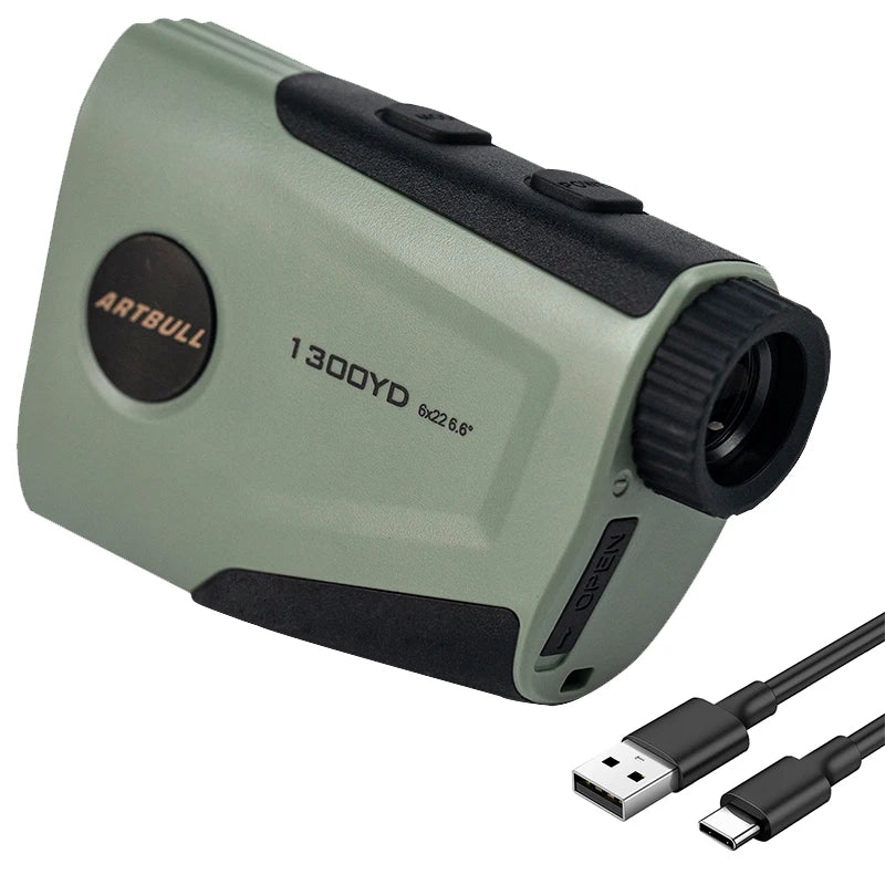 USB Type-C Rechargeable Golf Laser Rangefinder 750YD / 1300YD with Flag-Lock Vibration