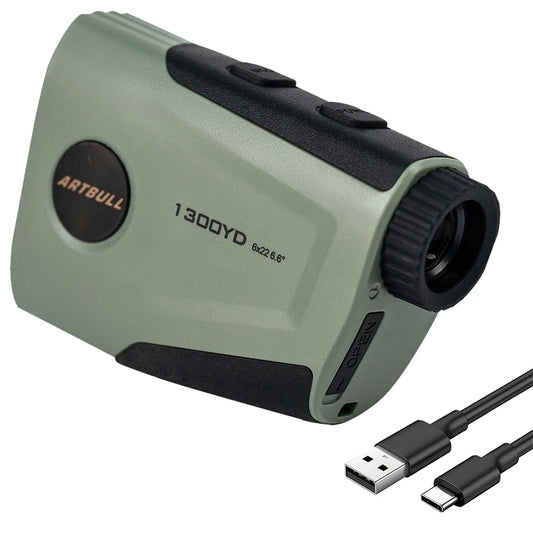 6X Rechargeable Golf Laser Rangefinder 1300 Yard With Slope And Flag Lock