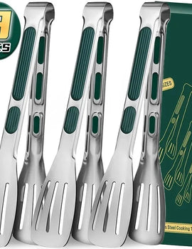 7/9/12 Inch Non-slip Food Tongs Stainless Steel BBQ Meat Salad Bread Clip Tong Barbecue Grill Buffet Clamp Kitchen Cooking Tools