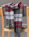 Classic lattice men soft shawl plaid scarves shawl wraps shawl neckerchief headband muffler