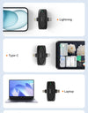 3-in-1 Wireless Lavalier Microphone for iPhone Android PC Computer Camera Real-time Monitoring  Noise Reduction Mic