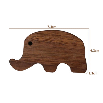 1-4 PCS Elephant Wood Magnetic Knife Block Small Magnet Knife Holder Wall Mount Santoku Cleaver Slicing Kitchen Knife Rack Tools