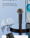Wireless Clip-on Microphone Smartphone Mic for iPhone Android Noise Reduction Microphone