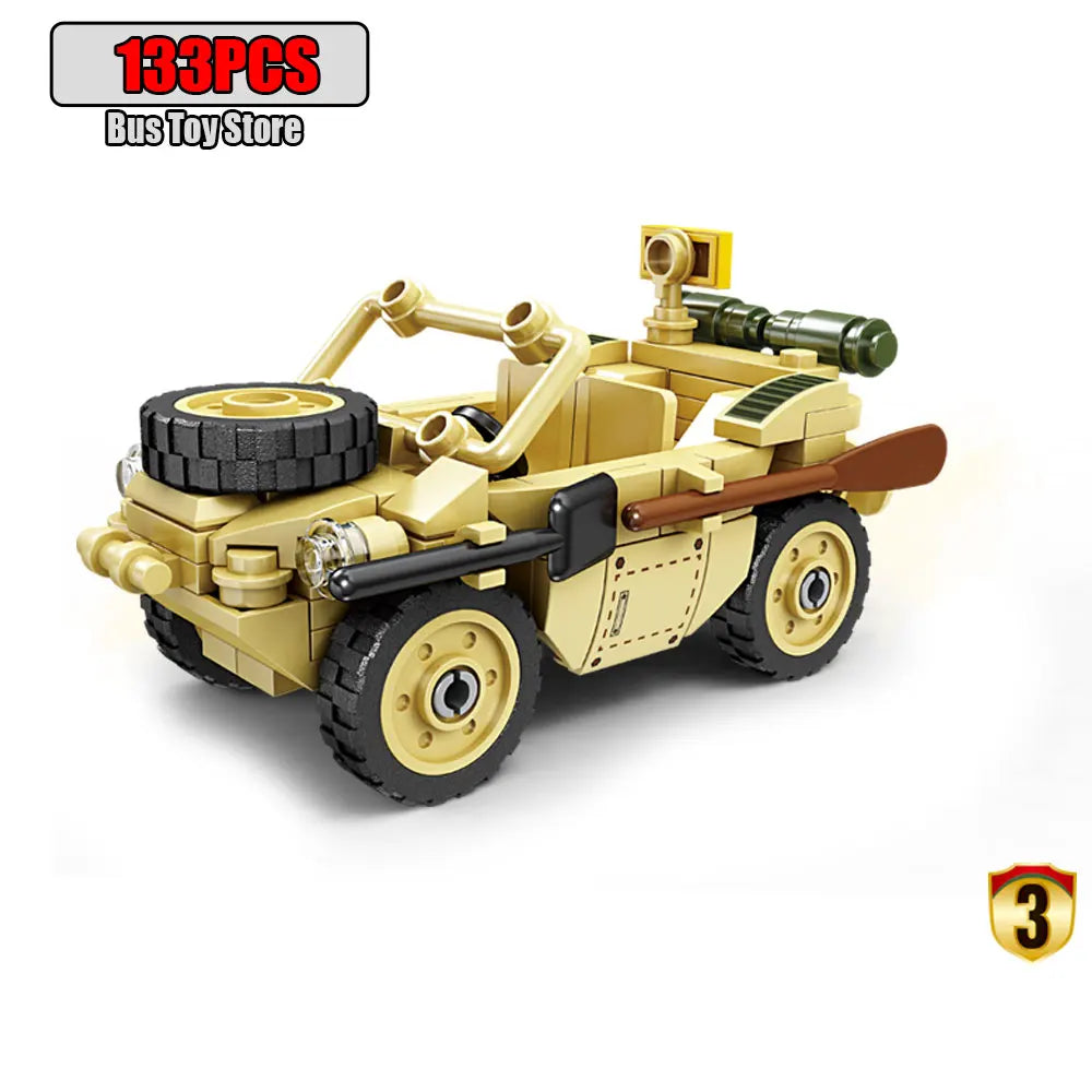 Aircraft Tank Aircraft Carrier MODERN EOLIPMENT MODERN WAR INFORMATION WW2 Military Model Building Blocks Bricks for Boy