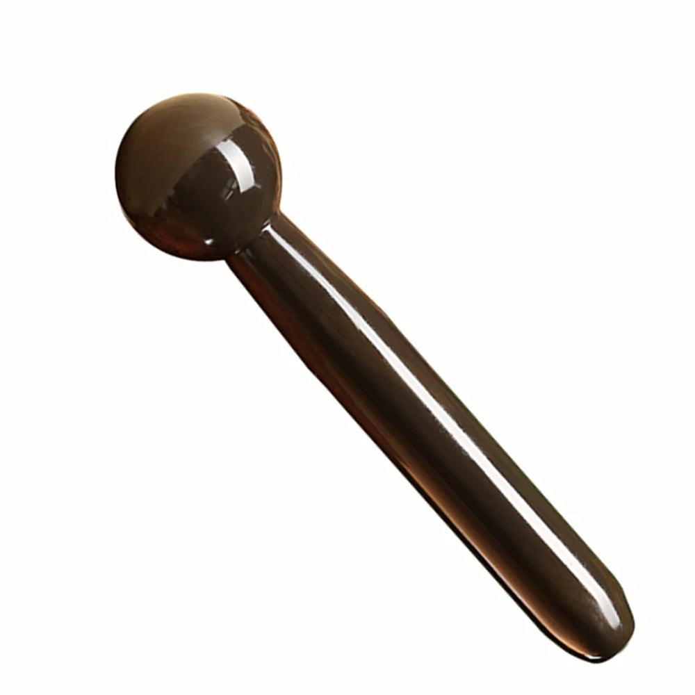 5A grade SiBin brown color Bian stone massage guasha hammer beauty kit  17x40mm 100% original gift bag chart