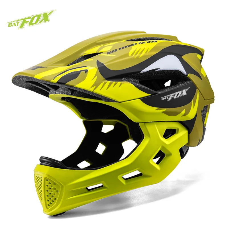Kids Detachable Full Face Bike Helmet For Cycling And Outdoor Sports