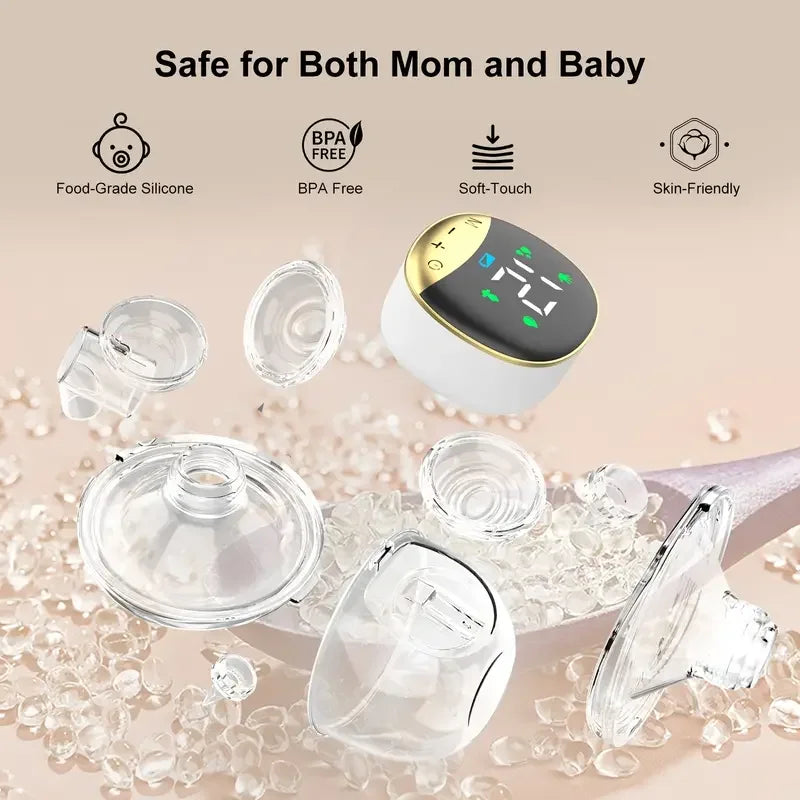 Wearable Hands-free Device Auto Suck 180ml Bottles Silicone Free Care Single Wearable Milk  Breastfeeding Breast Pump