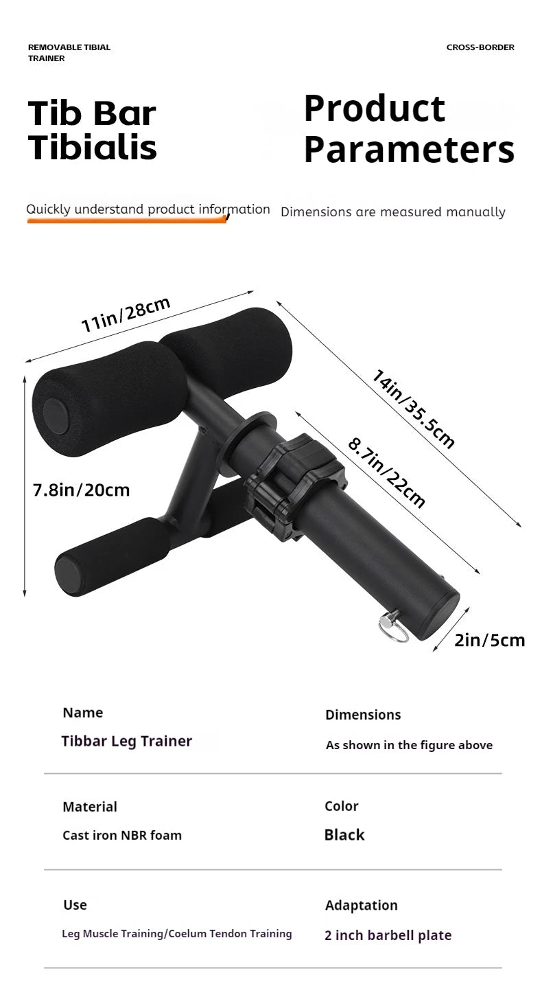 Detachable Cast Iron Leg Lift Ankle Muscle Trainer For Tibialis Anterior Leg Workout Weighted Fitness Equipment New Design