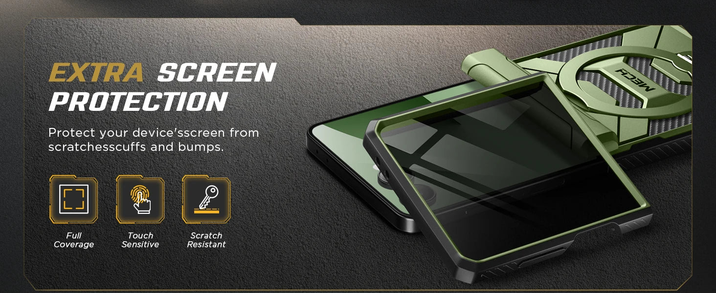 For Samsung Galaxy Z Flip 7 Case with 360° Spin  Ring Stand Built-in Privacy Screen Protector Full-Body Shockproof Cover