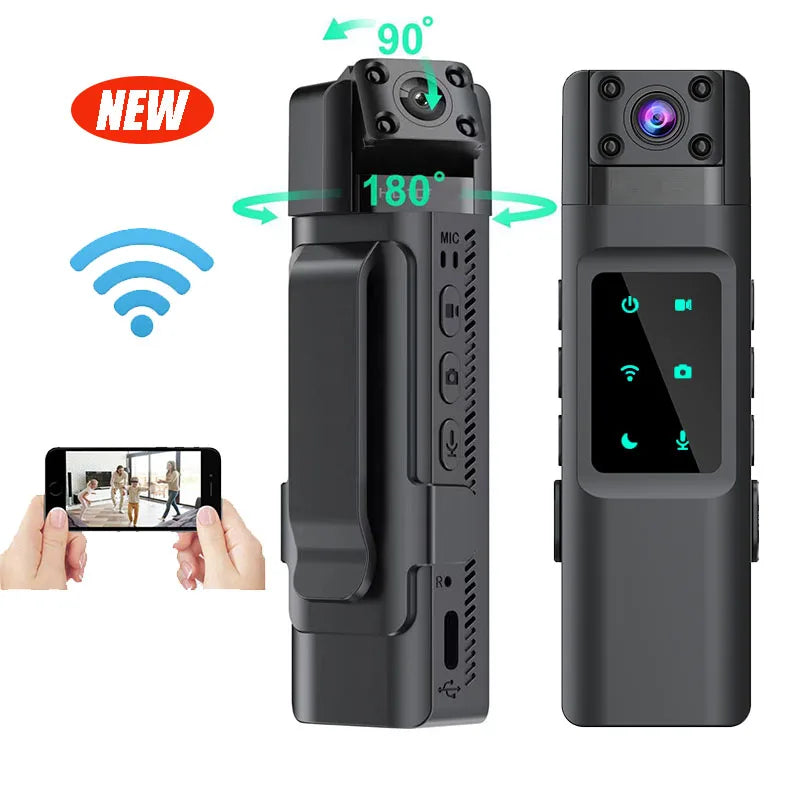 WIth Wifi Hotspot Mini Camera 1080P Portable Digital Video Recorder Body Camera Night Vision DVR Miniature Camcorder