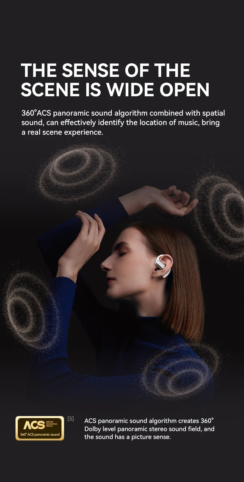 G30S Earphone Bluetooth 5.3 Wireless Bluetooth Headset IPX5 App Control Earbuds OWS Running Headphones Sports