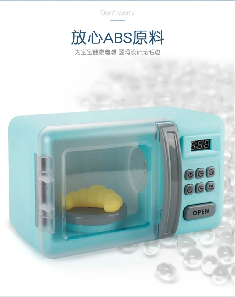 Kitchen Toys for Girls Boys Home Appliances Juicer Washing Machine Toaster Microwave Egg Cooker  Play House Toys