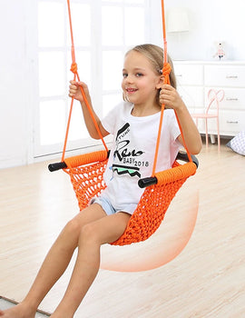U-shape Children Swing Indoor Outdoor Baby Home Courtyard Rope Net Seat Hanging Chair Playground Equipment