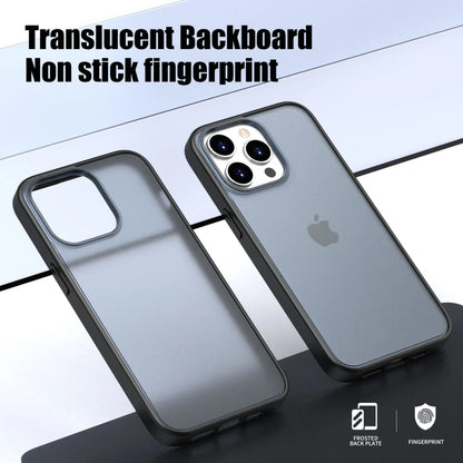 for iPhone 15 Case 15 Pro 15 Plus Case Frosted Matte Translucent Gasket Around Shockproof Cover for iPhone 15 Pro Max Case