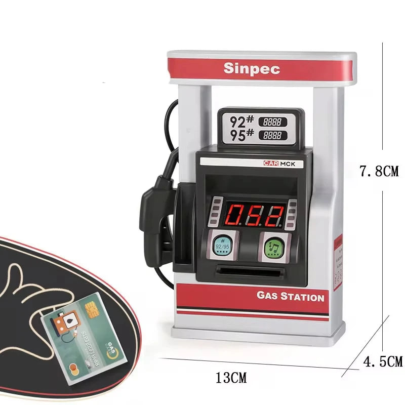 Education Simulation Traffic Lights Toys s Signpost Gas Station Indicator Warning Car Model Pretend Play Toys