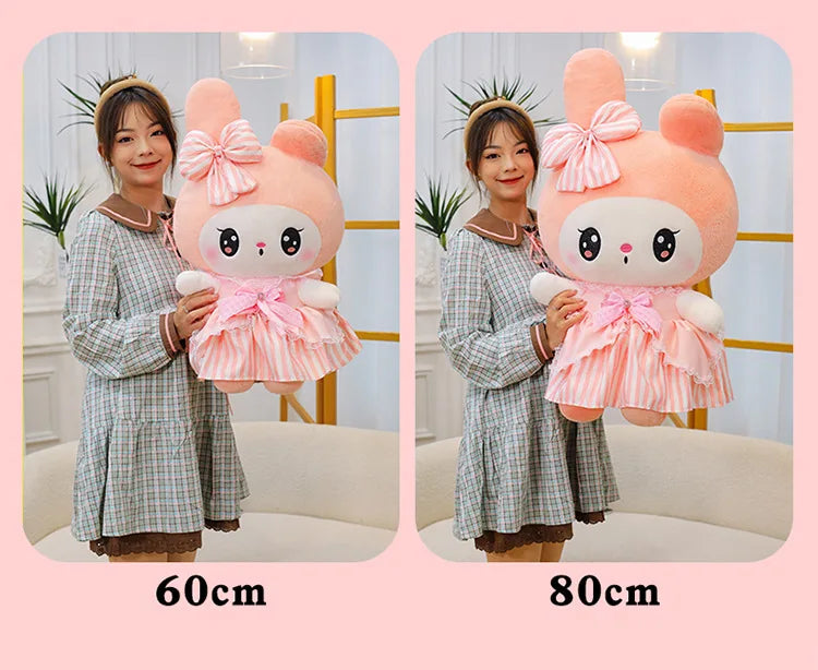 Cute Character Diamond Bow Plush Stuffed Doll Pillow Toy