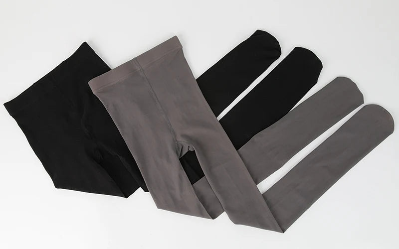 Woman Thermal Stockings Translucent Fleece Leggings Pantyhose Slim Winter Warm Thick Velvet  Streetwear Pants