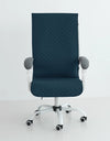 Office Chair Cover Anti-slip Long Boss Office Chairs Pad 1piece with Elastic Strap Swivel Computer Dust Armchair Slipcover