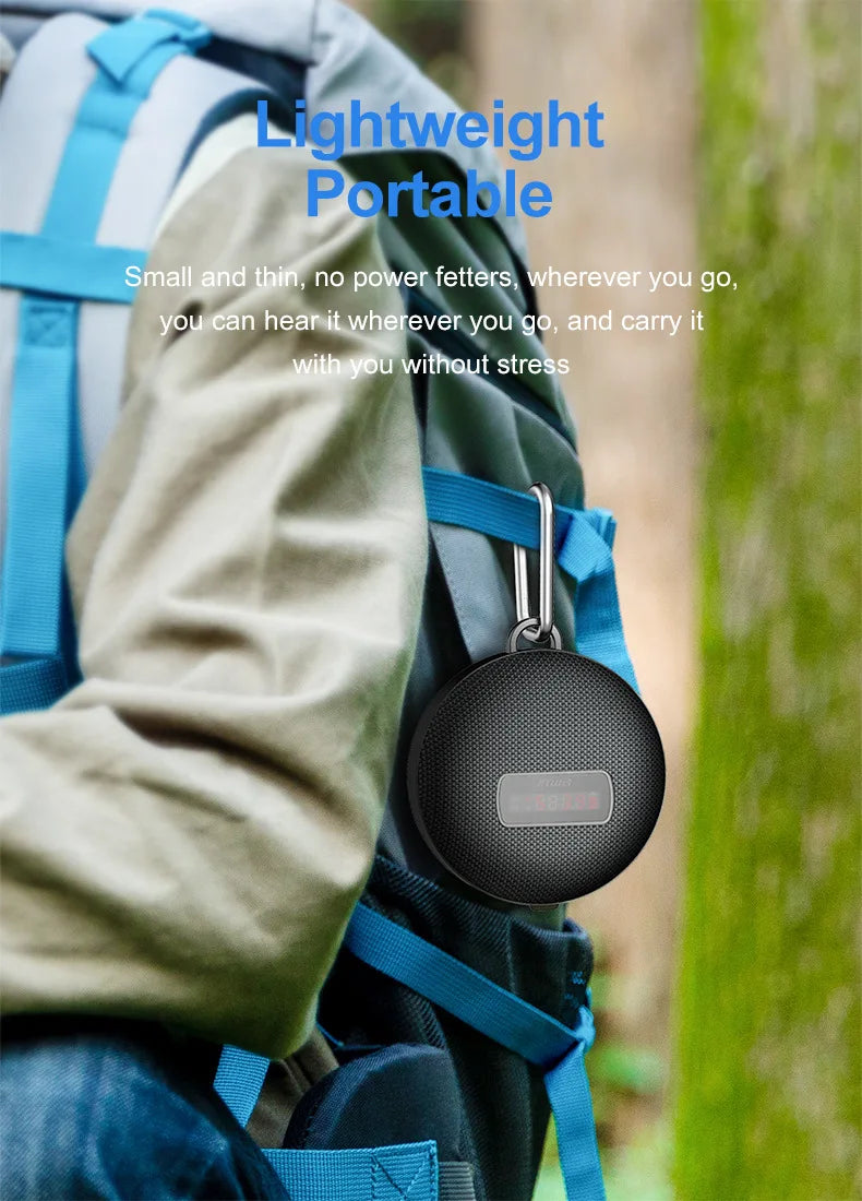 Bicycle Speed Display Speaker PLUS Portable Waterproof Long Battery Life 8W Mini Cycling Wireless Bluetooth Speaker