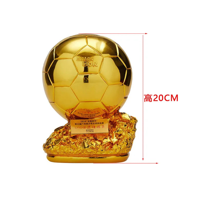 Football Trophy Metal Keychain Soccer Fan Collectible Pendant Gift