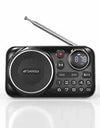 SANSUI F21 Mini Bluetooth Speaker FM Radio 70MHz-108MHz Supports FLAC APE TF Card Outdoor USB Music Box Player Recording Device