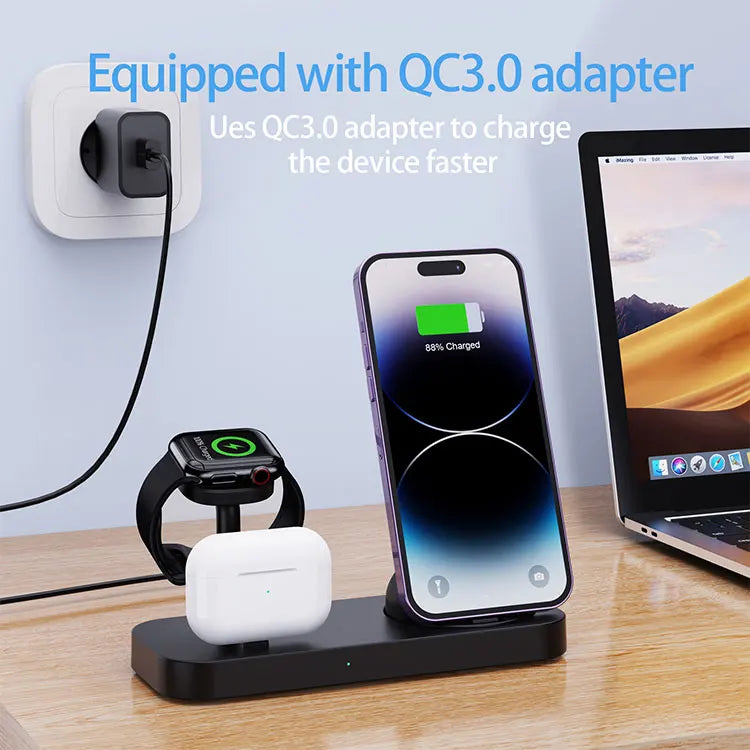 4-in-1 desktop wireless charger