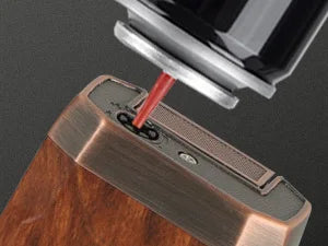 Travel Cigar Humidor with Cigar Lighter, Cedar Wood, V Cut Cutter, Portable Cigar Humidor with Humidifier & Hygrometer