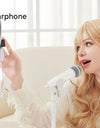 Microphone with Earphone & Mic Stand for Recording and Live Streaming, Wesing, Smule, Starmaker, YouTube, Podcasting & All Apps