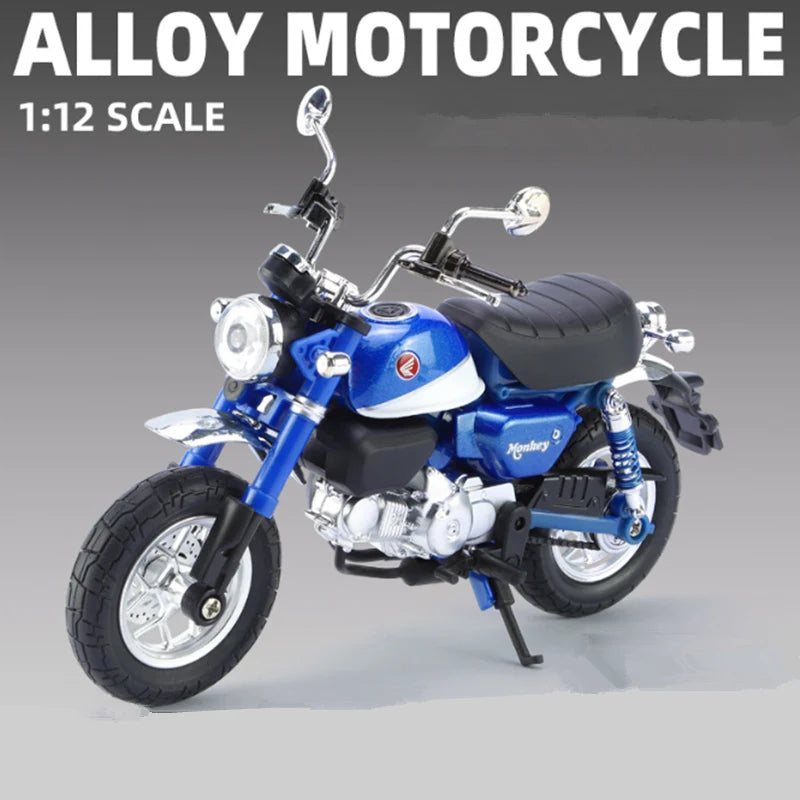 Diecast Honda Monkey 125 Motorcycle Model 1 to 12 Scale