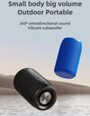 Portable Wireless Speaker Subwoofer Stereo Waterproof Powerful Column Outdoor Speakers Boom Box TF Card & AUX Audio