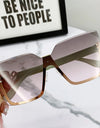 Rimless Sunglasses Women Square Fashion Glasses