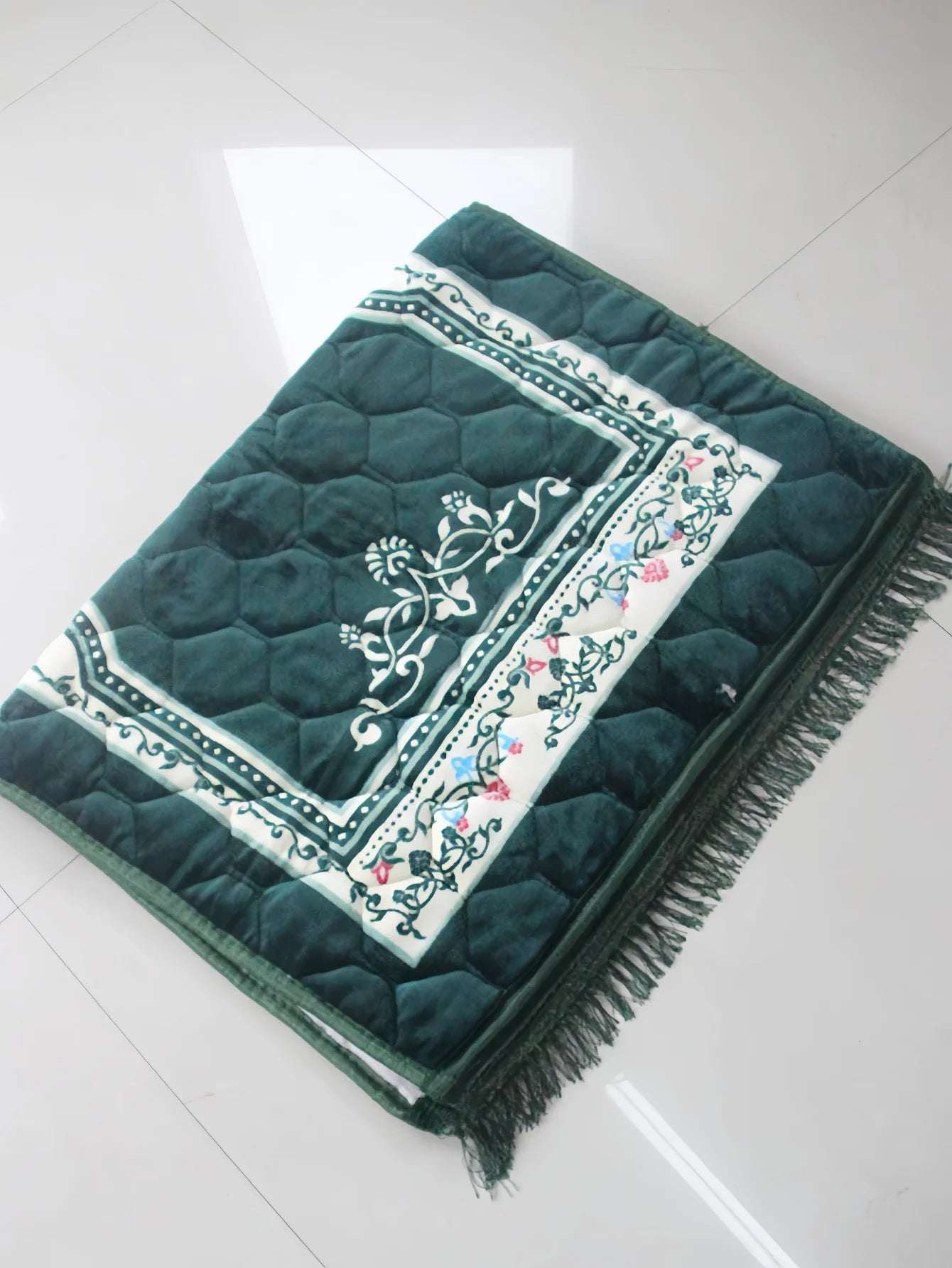 Muslim Prayer Rug Soft 80*120cm Large Prayer Mat Islam Padded Islamic Prayer Mat Thick for Men and Women