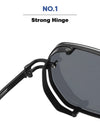 Square Punk Sunglasses For Men Luxury Steampunk Vintage Fashion Glasses Retro Shades