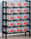 4/5/6/7/8 Tiers Metal Frame Shoe Rack Shoe Organizer Closet Space Saving Shoe Shelf for Entryway Tall Shoe Rack Load-Bearing