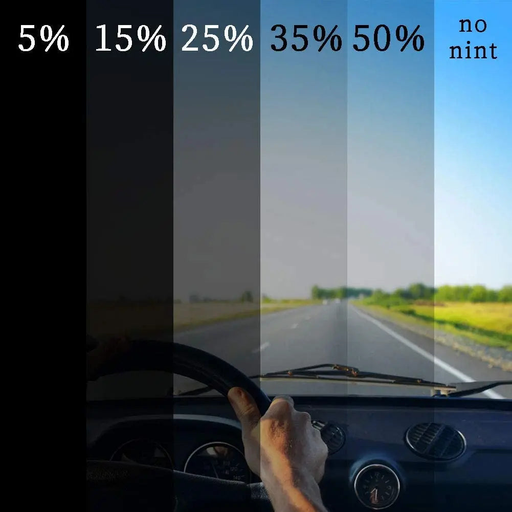 Window Tint Film for Cars Window Privacy Film Heat UV Block Scratch Resistant Blackout Auto Car Windshield Sun Shade Film