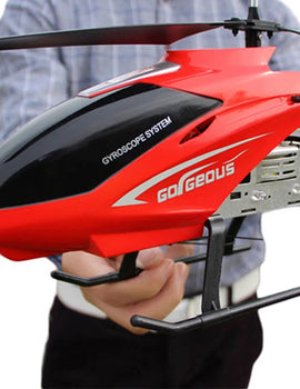 Rc Helicopter With Remote Control Extra Durable Big Plane Toy For Drone Model Outdoor 3.5CH 80cm Aircraft Large Helicopter