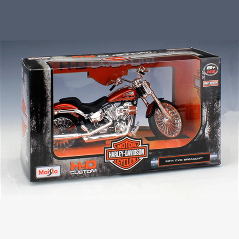 Diecast Harley CVO Breakout 2014 Motorcycle Model 1 to 12 Scale