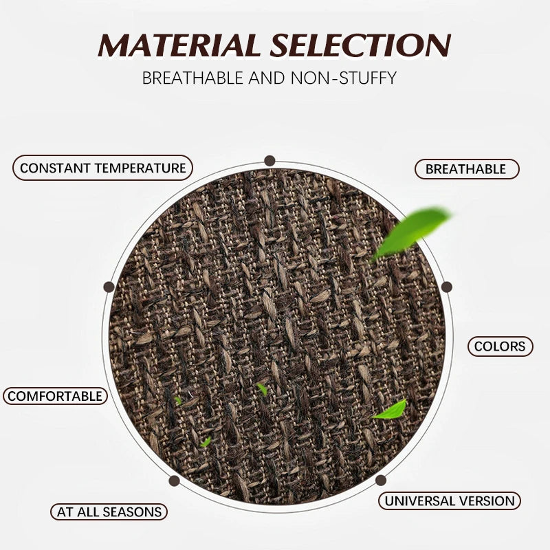3D Linen Car Seat Covers Universal Leather Car Seat Cushion Full Surrounded Car Seat Pads Breathable Auto Chair Pads Protector