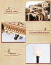 3D Wooden Puzzle Car Model Building Kit Steam Locomotive Model Kits Wooden Puzzle 469 Parts