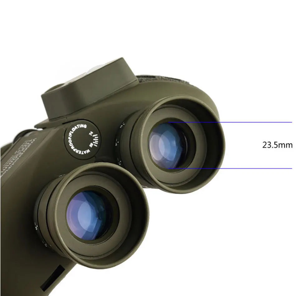 Binoculars 10x50 Professional Powerful Telescope Marine Waterproof With Compass Rangefinder Hunting Hiking Camping Navigation
